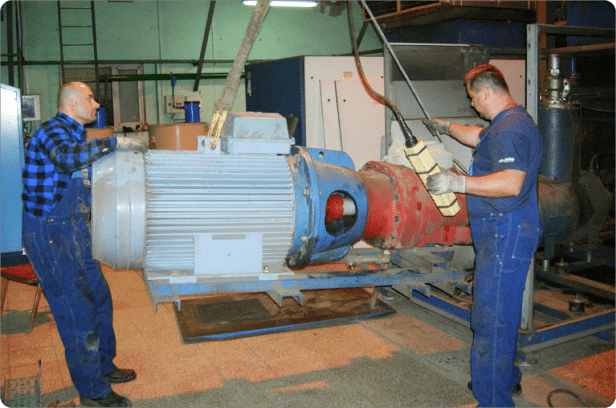 kompresor srubowy z osuszaczem almig combi 1 4